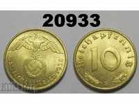 Germania 10 pfennig 1938 E zvastica