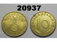 Germania 10 pfennig 1938 J zvastica
