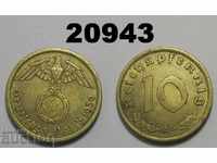 Germany 10 pfennig 1939 A swastika