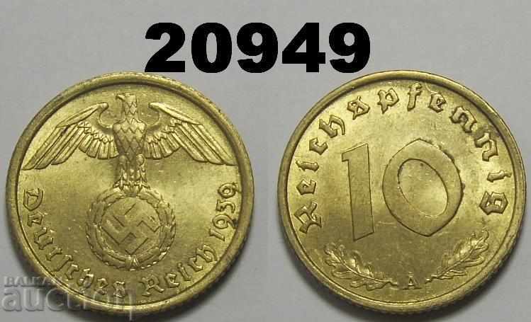 Германия 10 пфенига 1939 A свастика