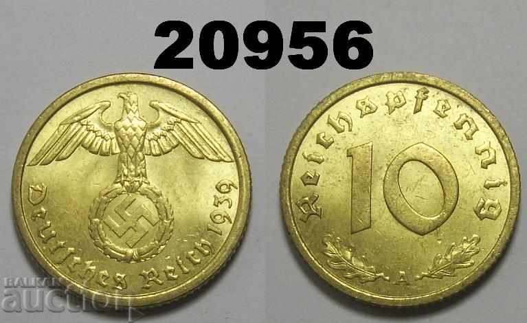 Germany 10 pfennig 1939 A swastika