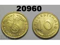 Germania 10 pfennig 1939 D zvastica