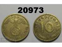 Γερμανία 10 pfennig 1939 J σβάστικα