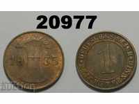 Germania 1 Reich Pfennig 1935 J