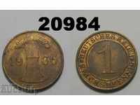 Germany 1 Reich Pfennig 1936 J.