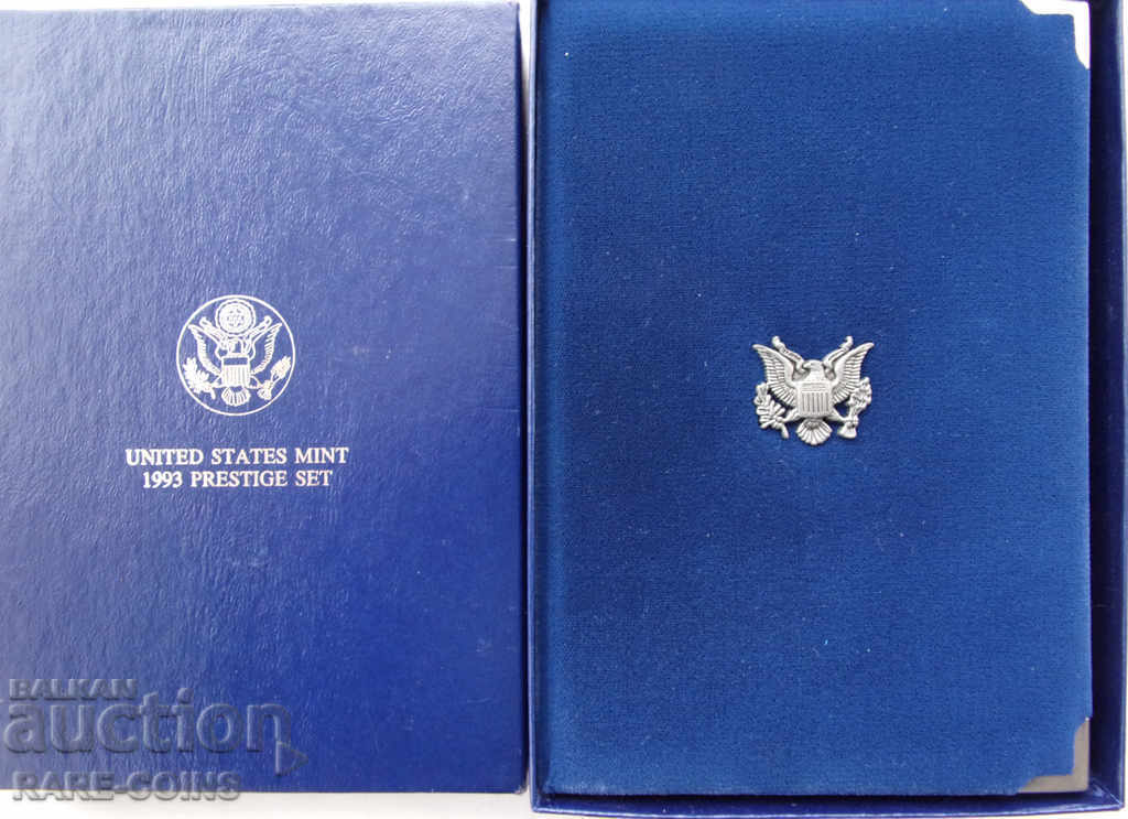 Auction  USA Prestigious Silver PROOF Set 1993 Rare UNC Original