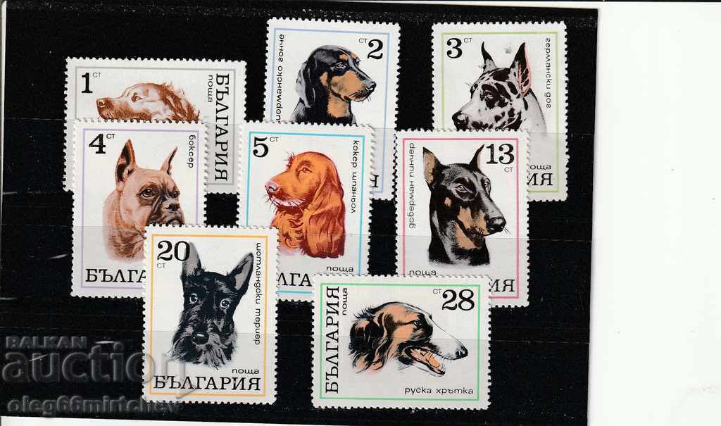 Bulgaria 1970 Dogs BK№2087 / 94 clean