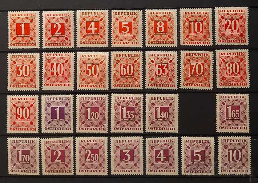 Австрия 1949 Таксови марки MH