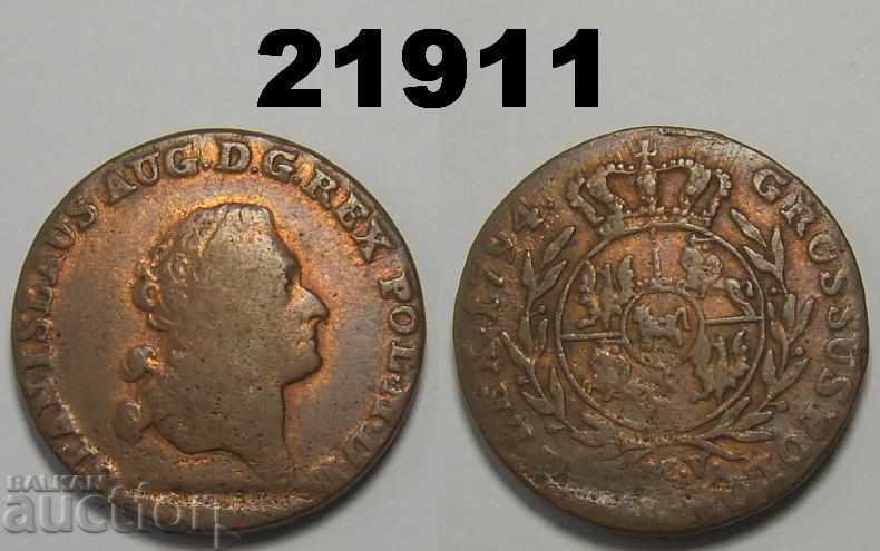 Poland 3 pennies 1794 MV Row