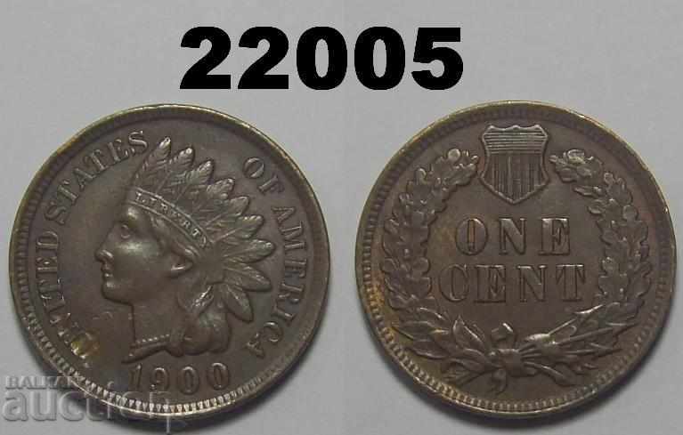 FS-302! US 1 cent 1900 coin