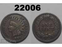 САЩ 1 цент 1898 монета