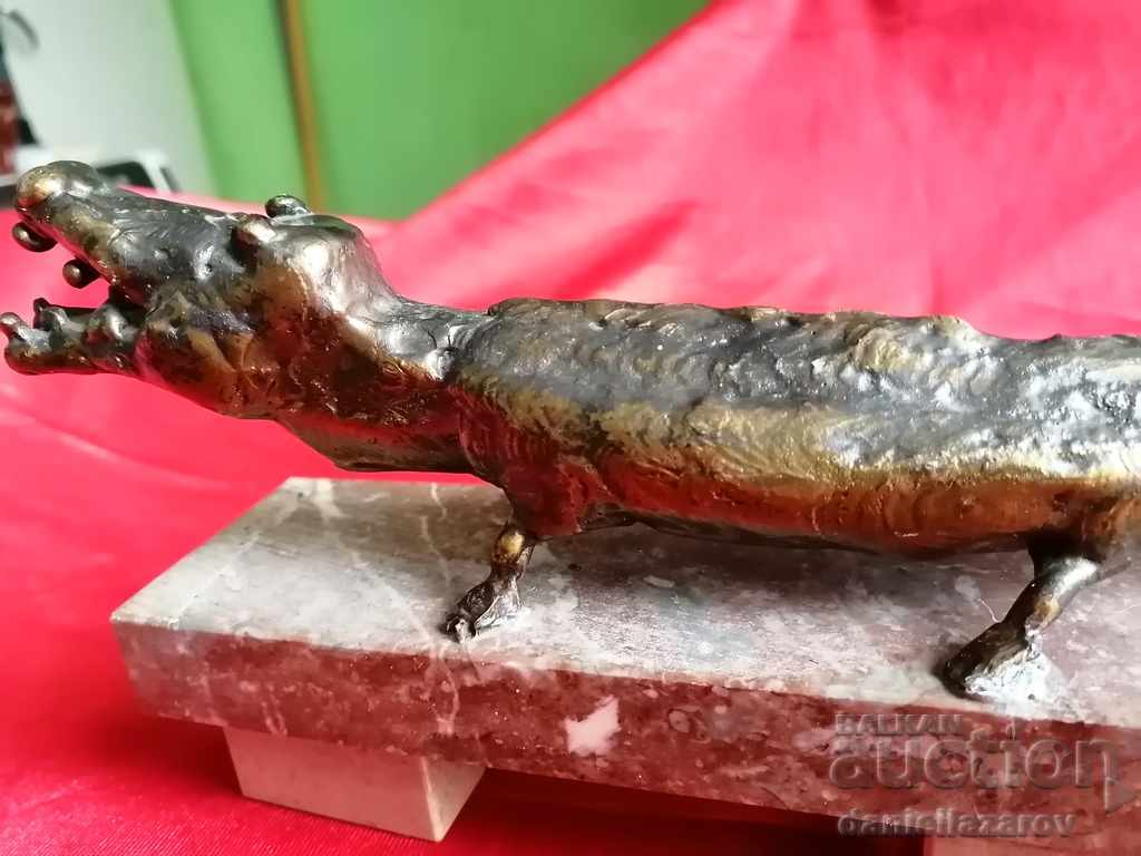 Delivery of Unique Author's Bronze Plastic CROCODILE Delivery of Unique Author's Bronze Plastic CROCODILE