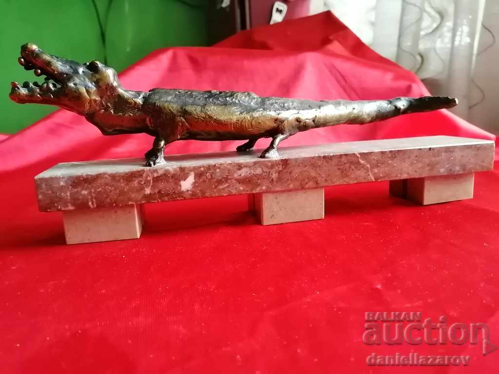 Unique Author's Bronze Plastic CROCODILE - 5 Unique Author's Bronze Plastic CROCODILE - 5