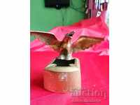 Scrumieră rară din bronz cu statuetă BIRD
