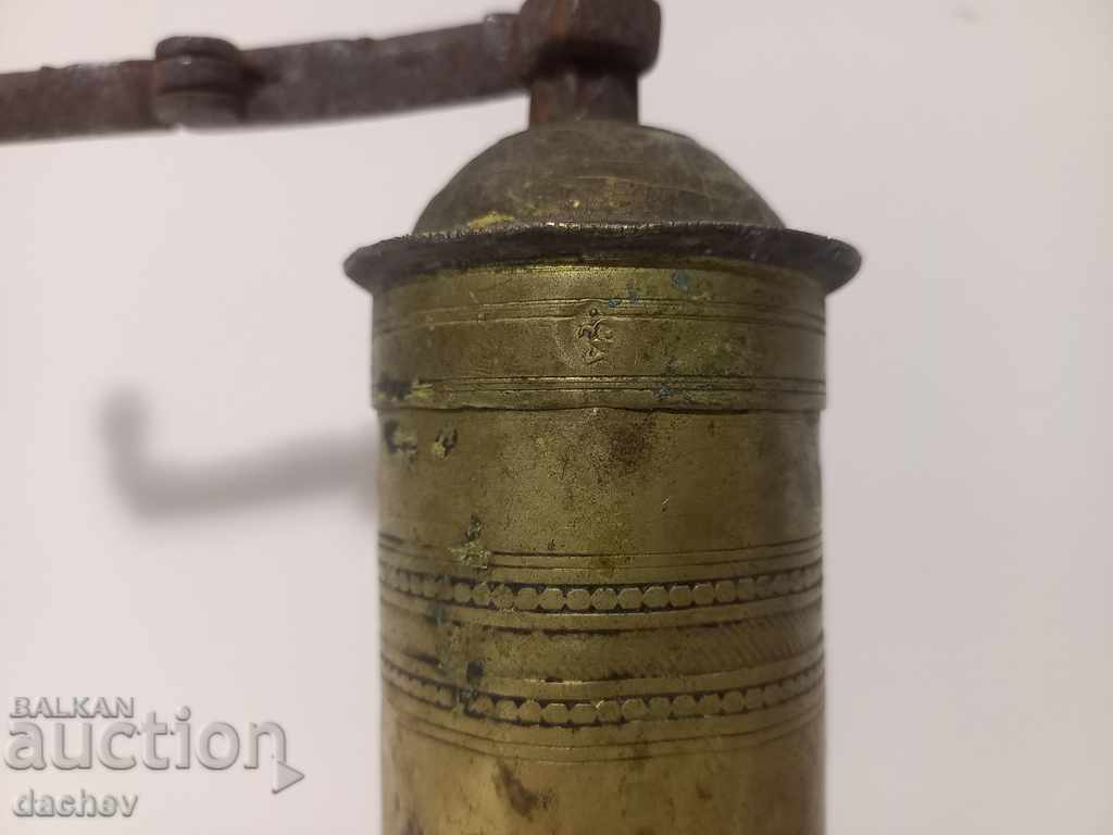 Delivery of Old Ottoman bronze grinder for coffee grinder tugra TUGRI