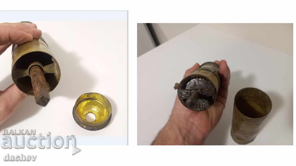 Old Ottoman bronze grinder for coffee grinder tugra TUGRI - 6