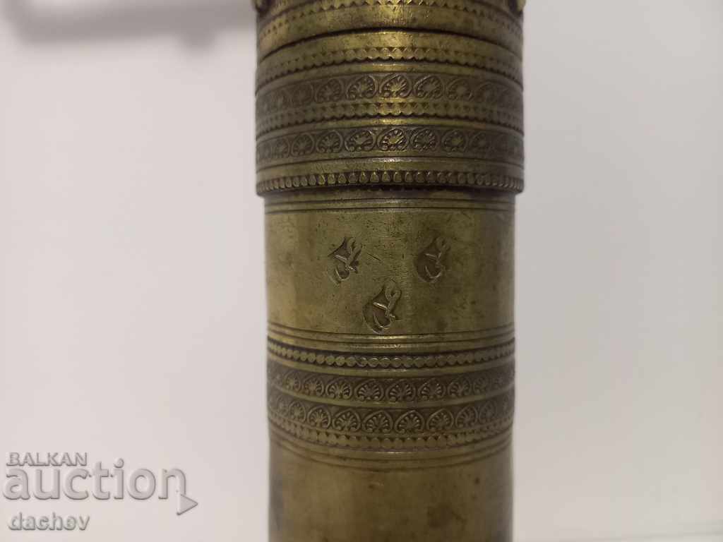 Auction  Old Ottoman bronze grinder for coffee grinder tugra TUGRI
