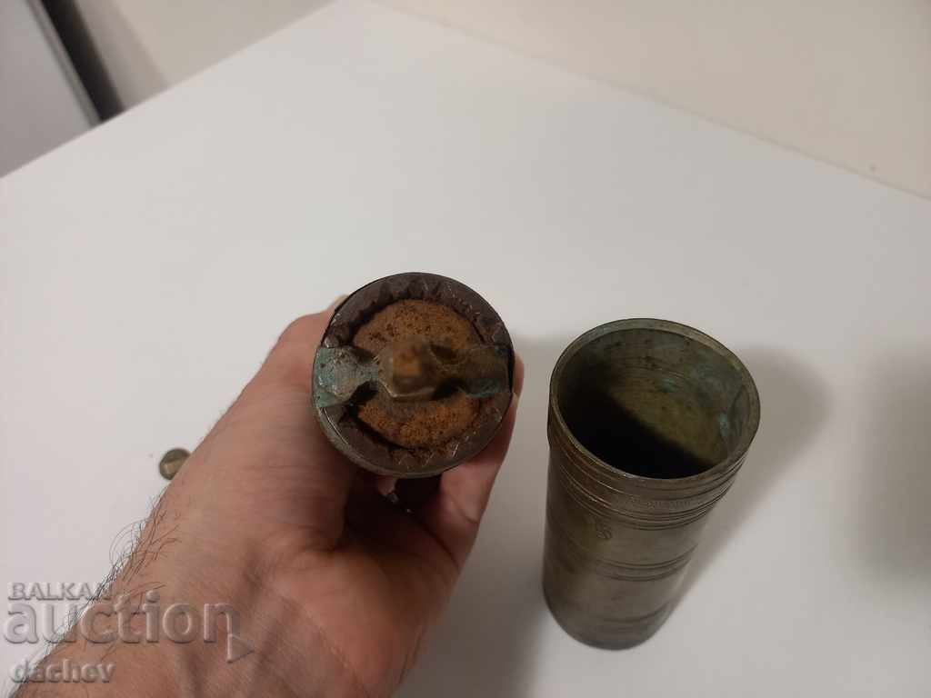 Παλαιός οθωμανικός μπρούτζινος μύλος για μύλο καφέ με TUGRA - 6 Παλαιός οθωμανικός μπρούτζινος μύλος για μύλο καφέ με TUGRA - 6