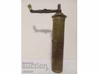 Стара Османска бронзова мелничка за кафе мелница с ТУГРА