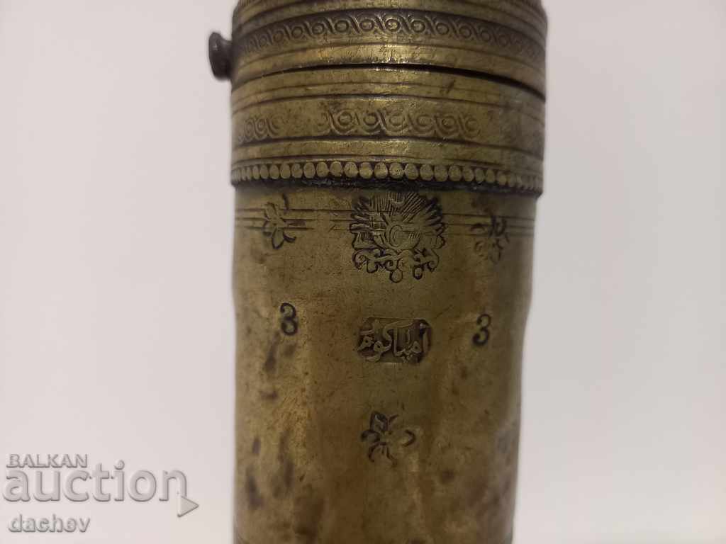 Delivery of Old Ottoman bronze grinder for coffee grinder tugra TUGRI Delivery of Old Ottoman bronze grinder for coffee grinder tugra TUGRI
