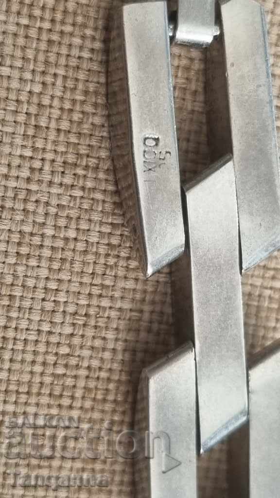 Auction Men's bracelet with steel seals Auction Men's bracelet with steel seals