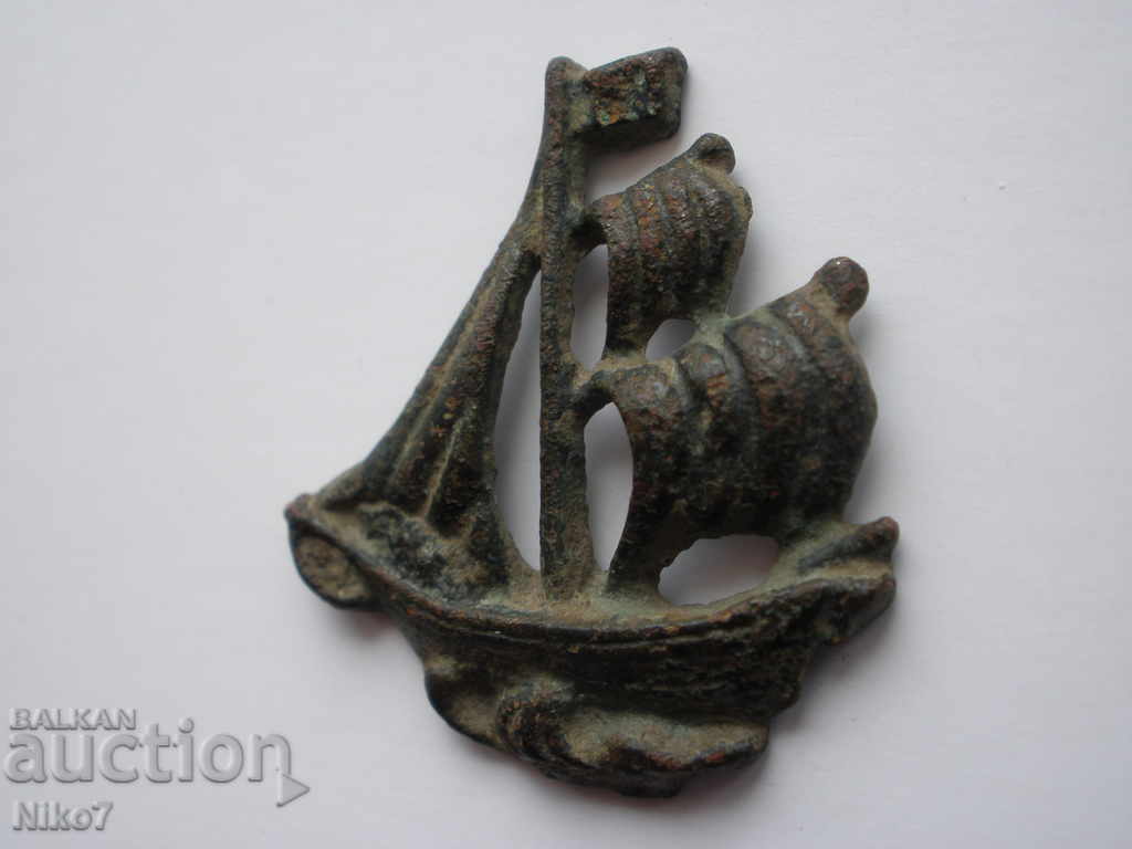 Αρχαίο σήμα (cockade) - ιστιοφόρο. - 7 Αρχαίο σήμα (cockade) - ιστιοφόρο. - 7