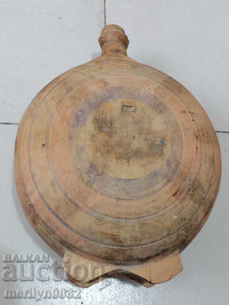 Old wooden vase, wooden bucket, wooden beetle - 5 Old wooden vase, wooden bucket, wooden beetle - 5