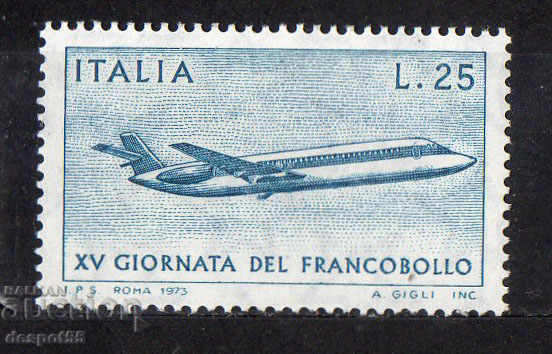 1973. Italia. Ziua poștei poștale.
