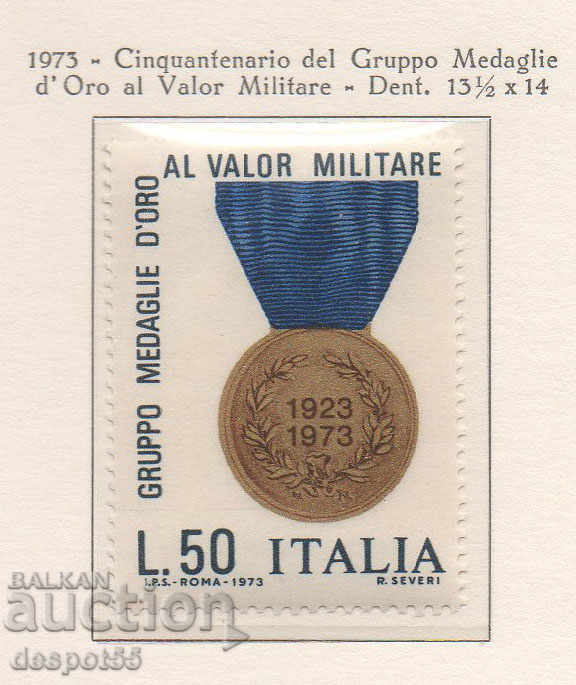 1973. Италия. 50 години на Златния медал за храброст.