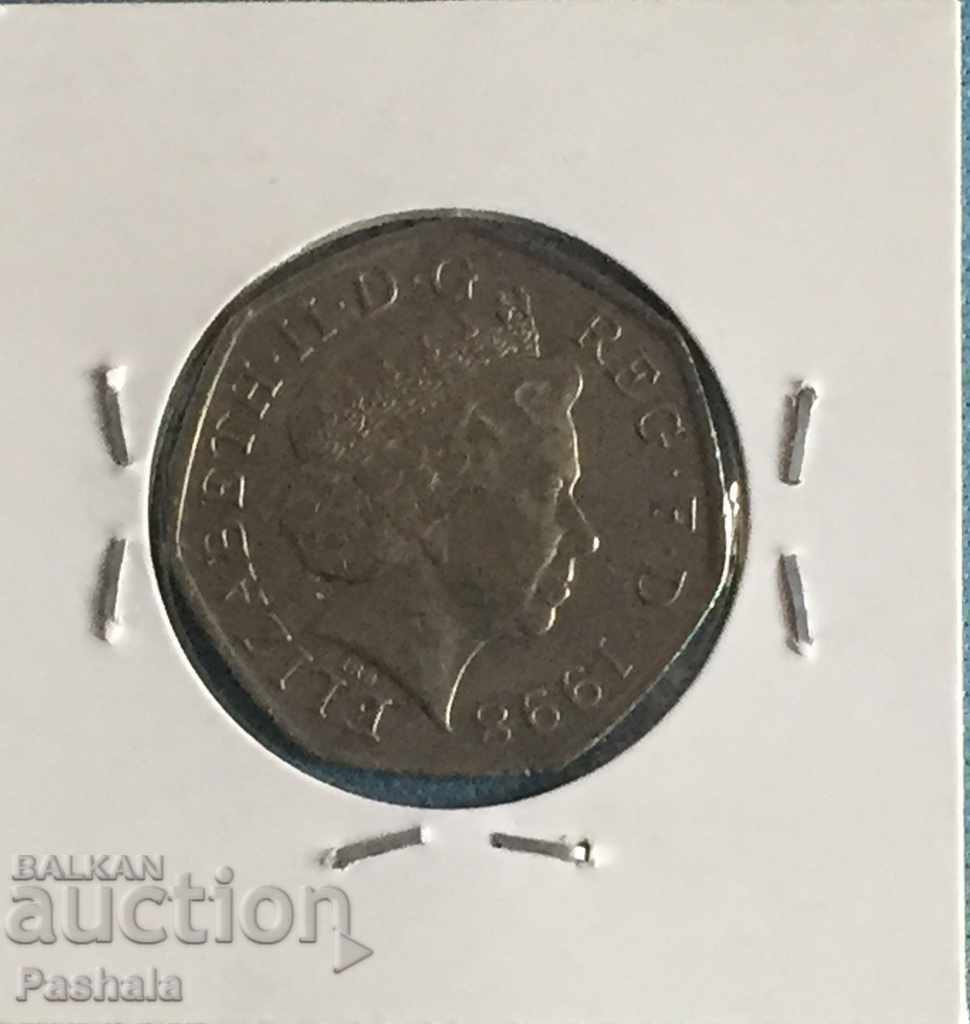 Great Britain 50 pence 1998 with price 6.00 BGN | € 3.07 Great Britain 50 pence 1998 with price 6.00 BGN | € 3.07