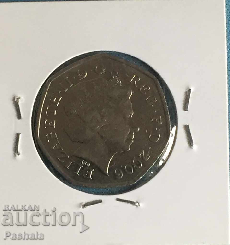 United Kingdom 50 pence 2006 with price 7.00 BGN | € 3.58 United Kingdom 50 pence 2006 with price 7.00 BGN | € 3.58