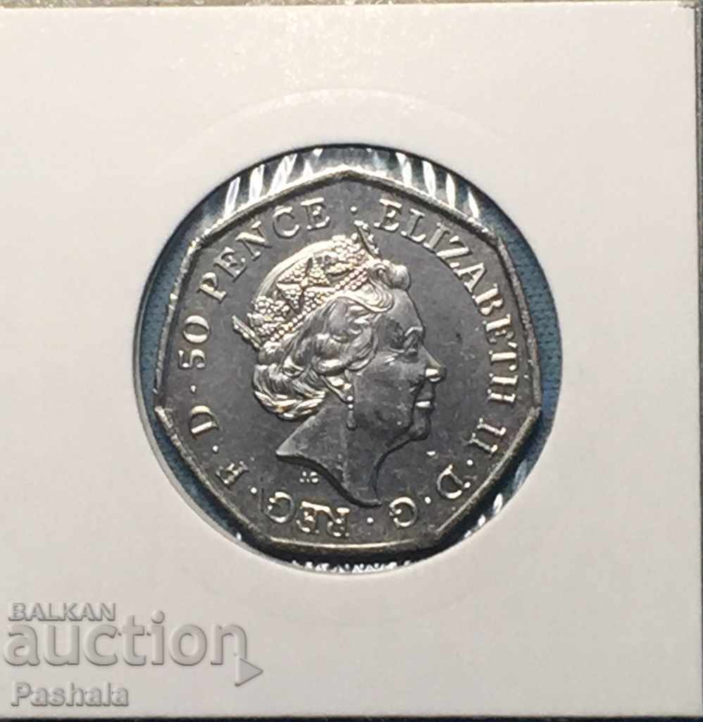 United Kingdom 50 pence 2016 with price 7.00 BGN | € 3.58