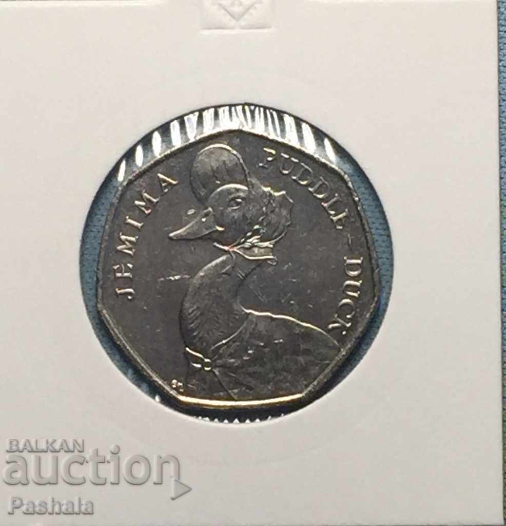 Great Britain 50 pence 2016 rare . Great Britain 50 pence 2016 rare .