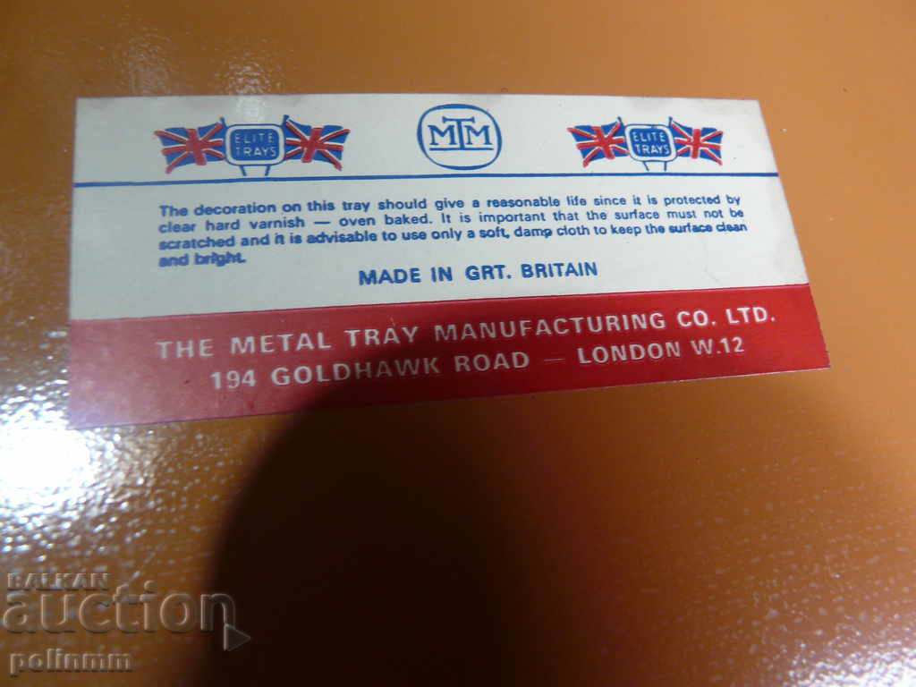 Delivery of Two trays - Great Britain Delivery of Two trays - Great Britain