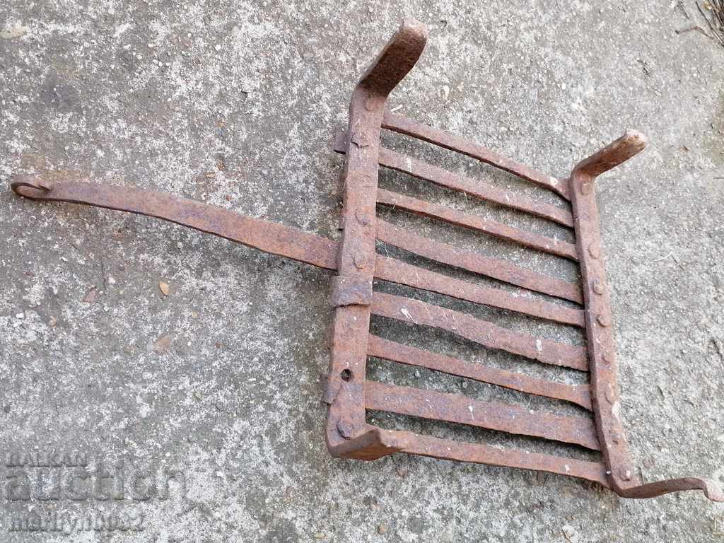 An old hand-forged grill, a steak, wrought iron - 6 An old hand-forged grill, a steak, wrought iron - 6