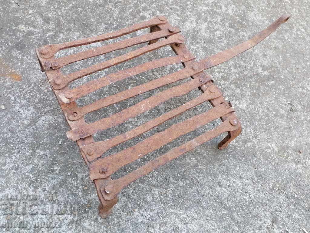 An old hand-forged grill, a steak, wrought iron - 7 An old hand-forged grill, a steak, wrought iron - 7