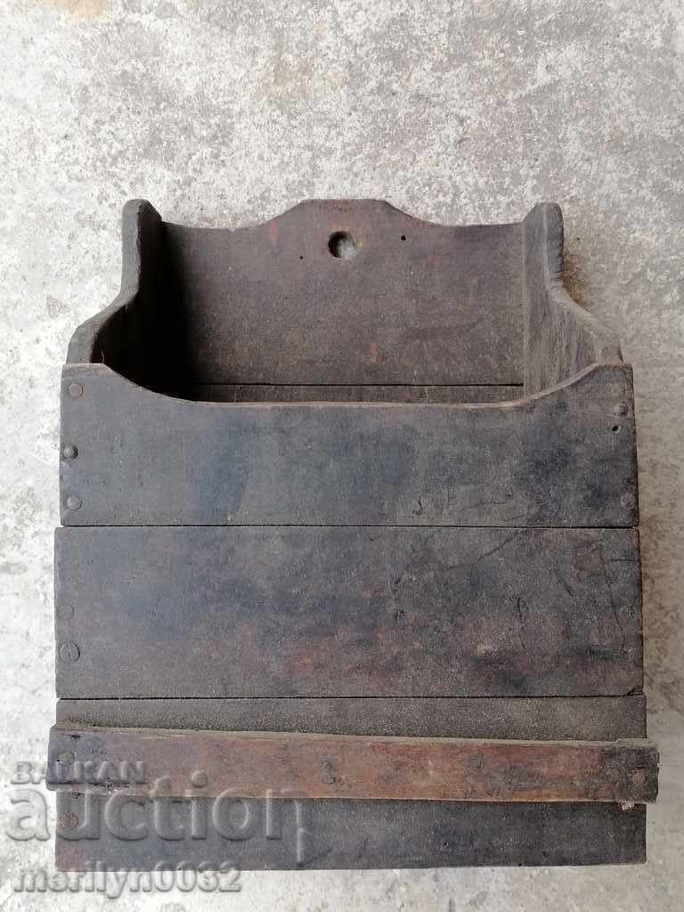 Very old wooden spoon box Very old wooden spoon box