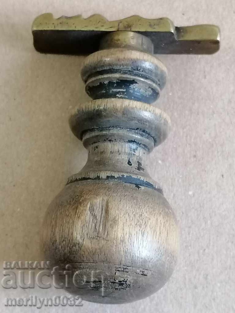 Παλιά χάλκινη σφραγίδα, μονόγραμμα, Βασίλειο της Βουλγαρίας - 6 Παλιά χάλκινη σφραγίδα, μονόγραμμα, Βασίλειο της Βουλγαρίας - 6