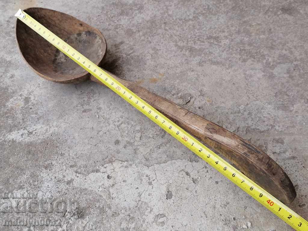 Very old wooden spoon, ladle, wooden - 5 Very old wooden spoon, ladle, wooden - 5