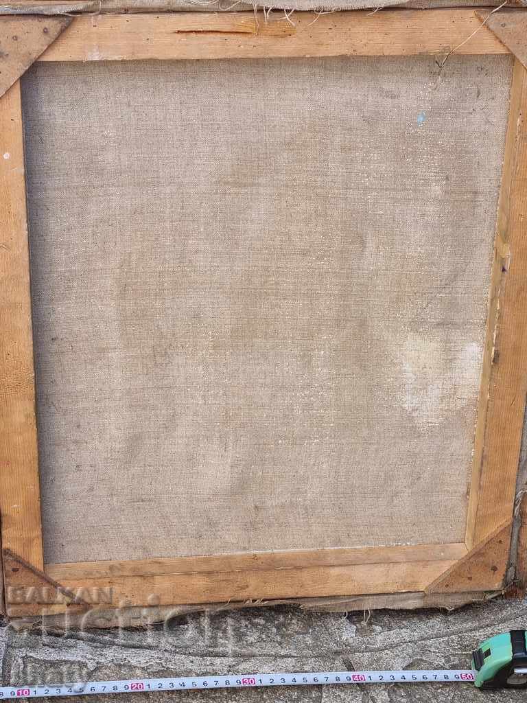Old oil painting on canvas. - 6 Old oil painting on canvas. - 6
