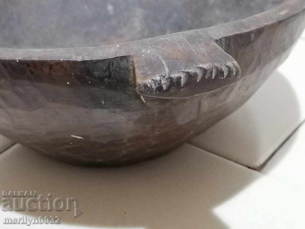 Wooden bowl bowl mortar bowl wooden primitive - 7 Wooden bowl bowl mortar bowl wooden primitive - 7