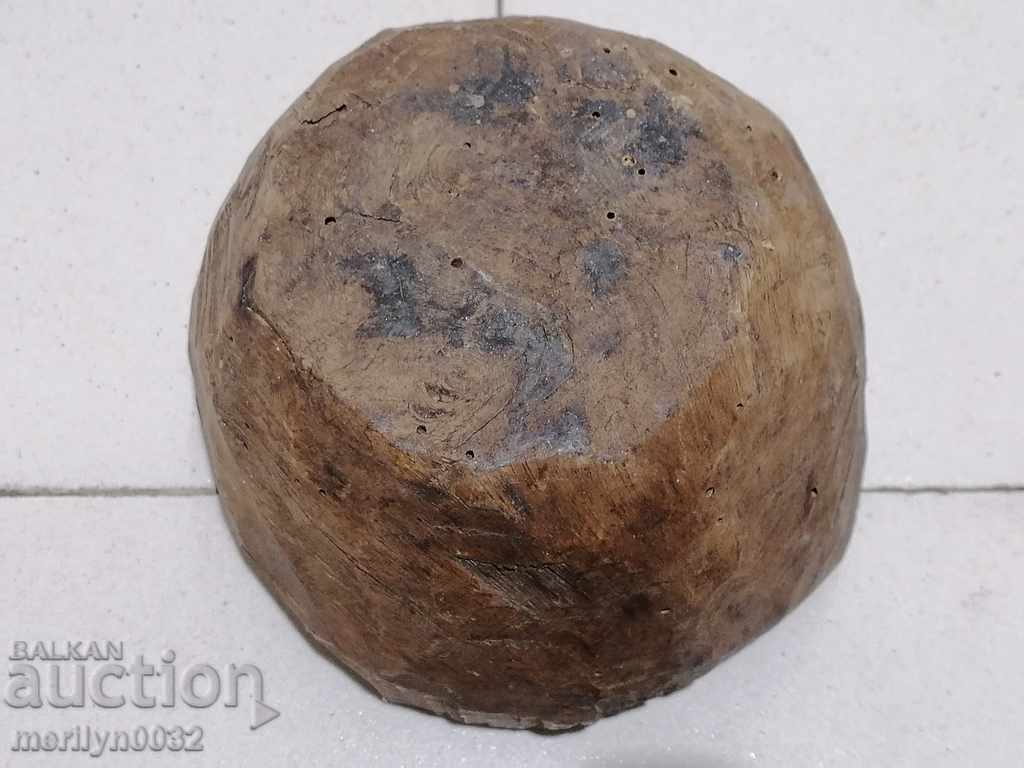 Auction Wooden bowl bowl mortar flask bowl wooden primitive Auction Wooden bowl bowl mortar flask bowl wooden primitive