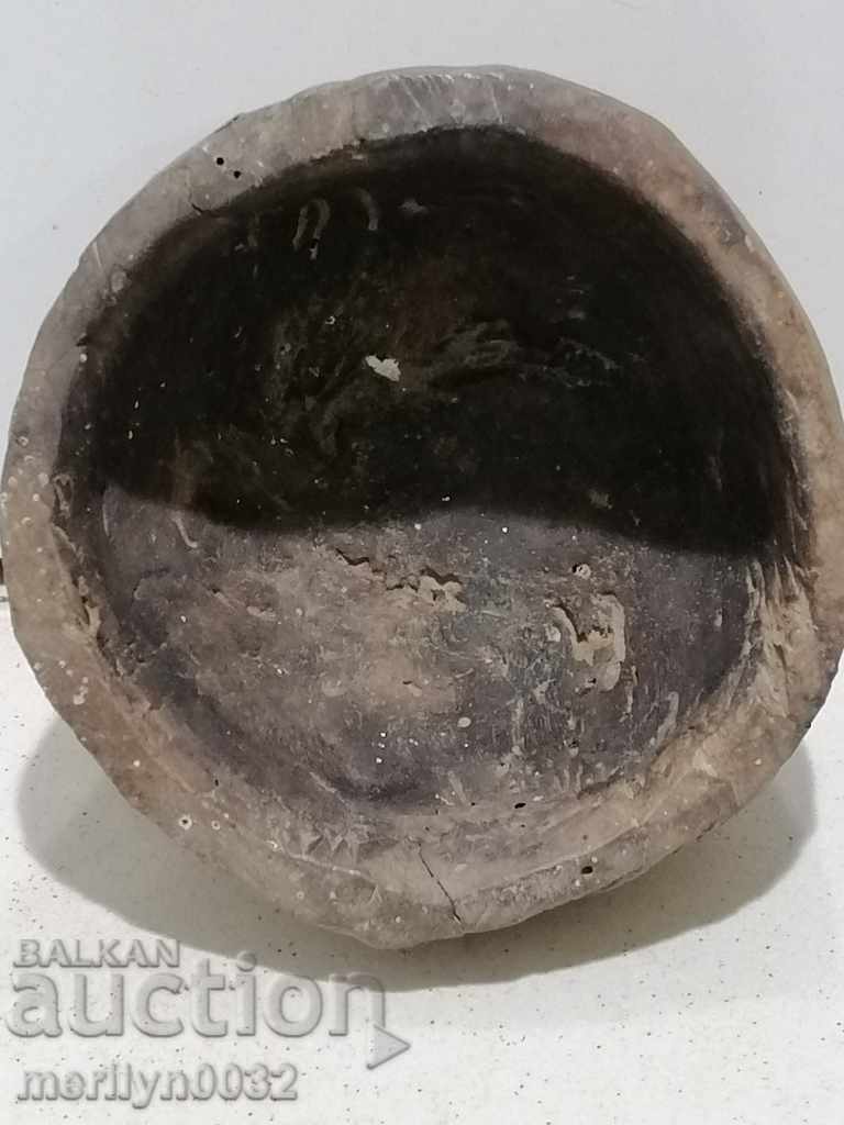 Wooden bowl bowl mortar flask bowl wooden primitive - 6 Wooden bowl bowl mortar flask bowl wooden primitive - 6