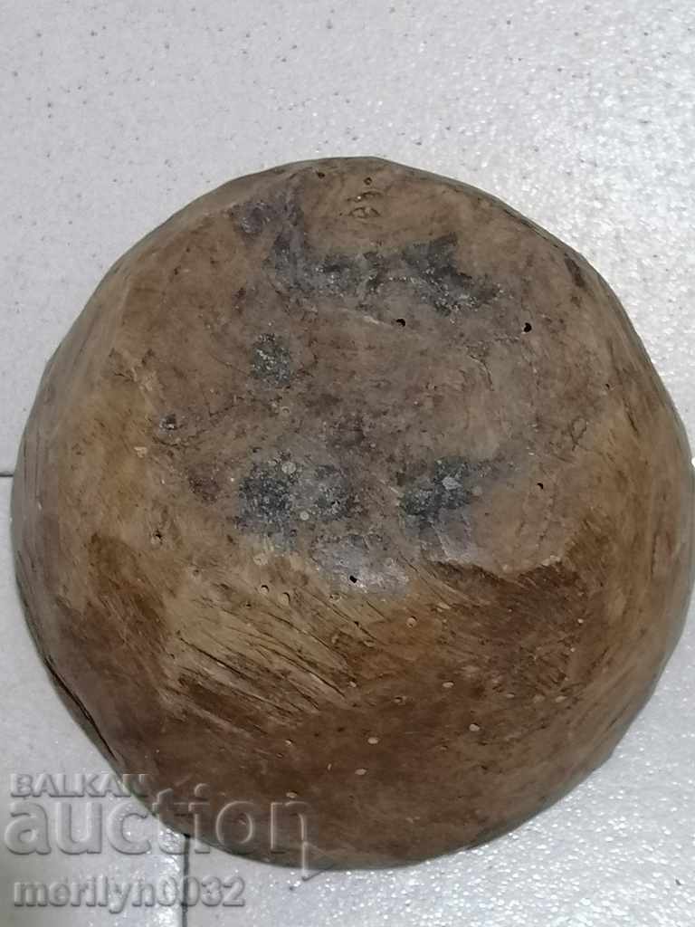 Wooden bowl bowl mortar flask bowl wooden primitive - 7 Wooden bowl bowl mortar flask bowl wooden primitive - 7