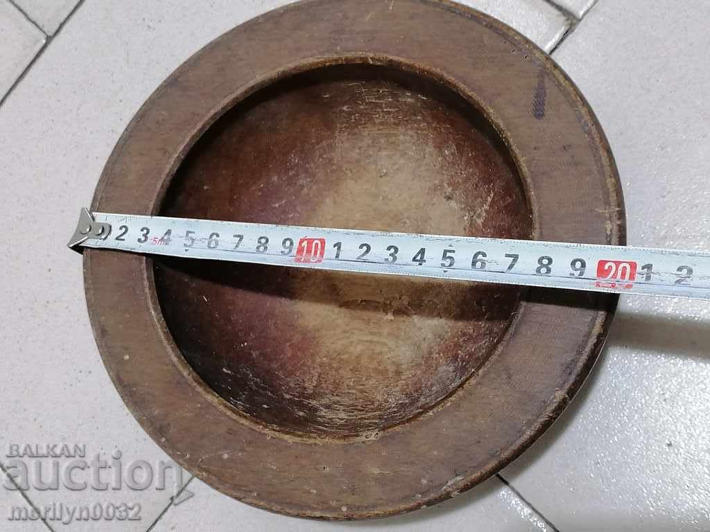 Delivery of Wooden vessel mortar with hammer flask bowl wooden primitive