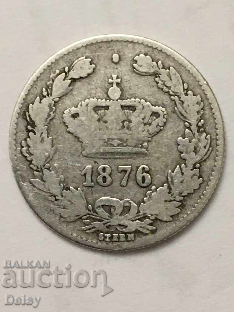 Ρουμανία 50 λουτρά 1876 Πολύ σπάνιο!