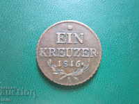 Един кройцер 1816 А, Австрия