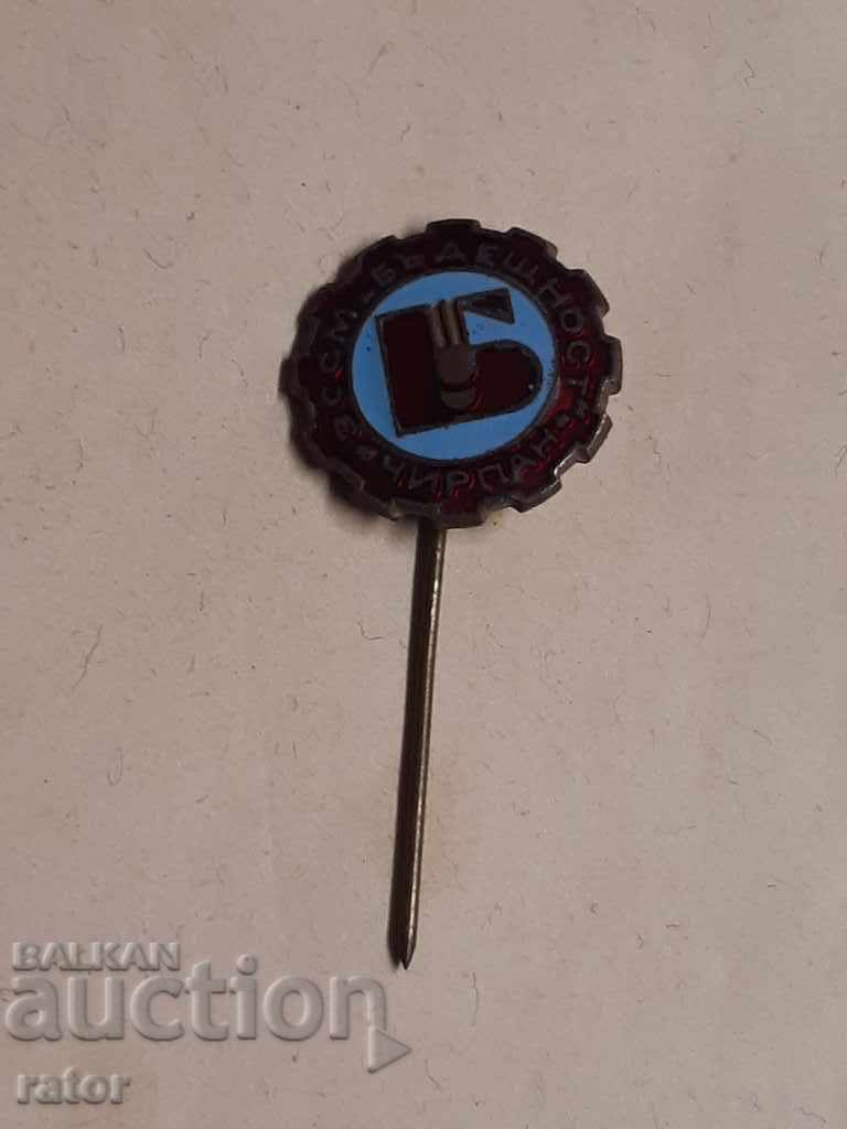Auction  Enameled badge ZSSM FUTURE Chirpan