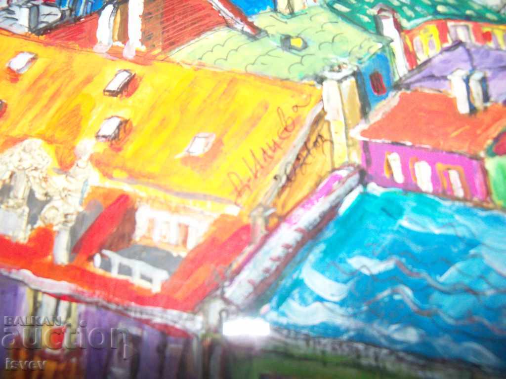 Auction "Flower City" picture of a hood. Desislava Ilieva Auction "Flower City" picture of a hood. Desislava Ilieva