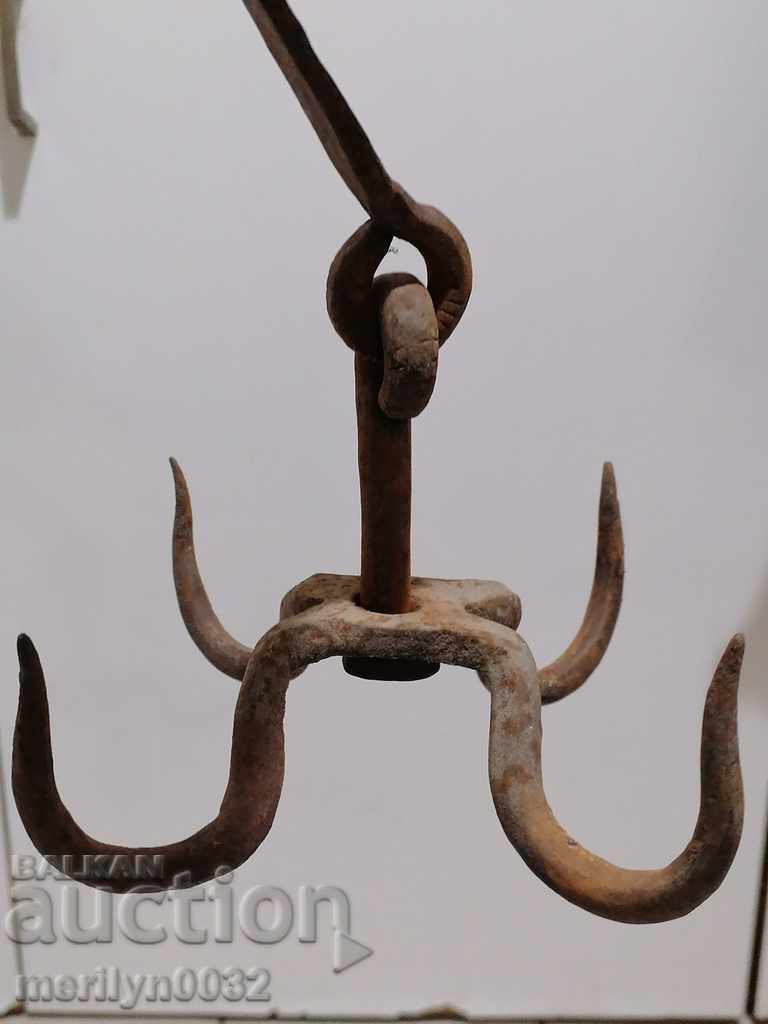 Hook, scraper, wrought iron